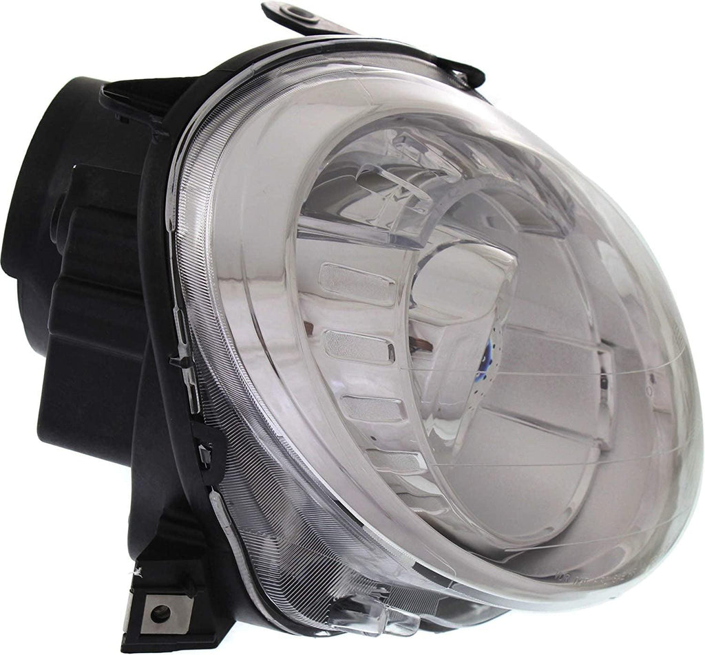 Headlight Assembly Compatible with 2012-2018 Fiat 500 Halogen Hatchback Passenger Side