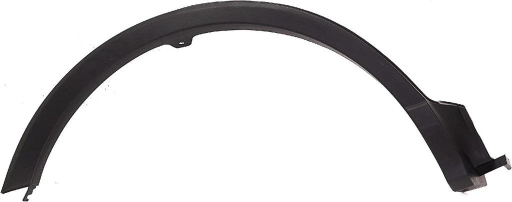 Rear, Passenger Side Fender Trim Compatible with 2016-2018 Toyota RAV4 Assembly, Textured Black