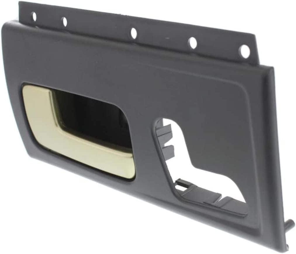 for Lincoln Town Car Interior Door Handle Front, Driver Side Black Bezel with Chrome/Gold Lever (2003-2011) | Trim:All Submodels