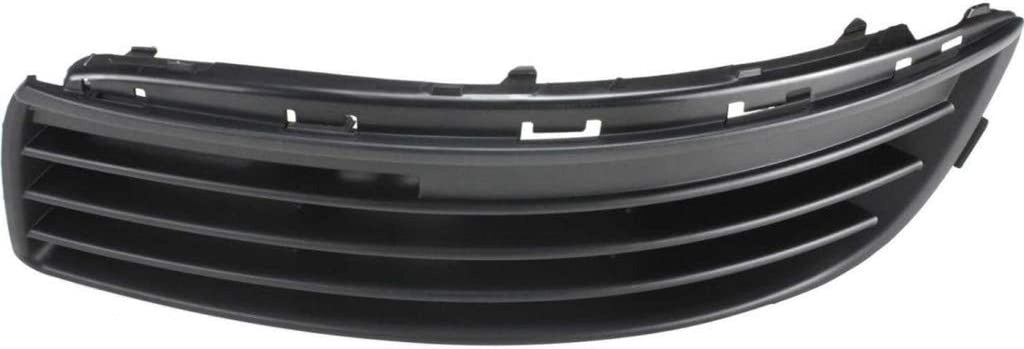 Compatible with Volkswagen Jetta Bumper Trim 2005 06 07 08 09 2010 Driver Side | Front | Plastic | Black | Molding | VW1036108 | 1K0853665F9B9