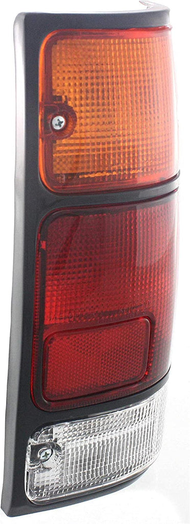 Tail Light Assembly Compatible with 1991-1997 Isuzu Rodeo Black Trim Set of 2 Passenger and Driver Side