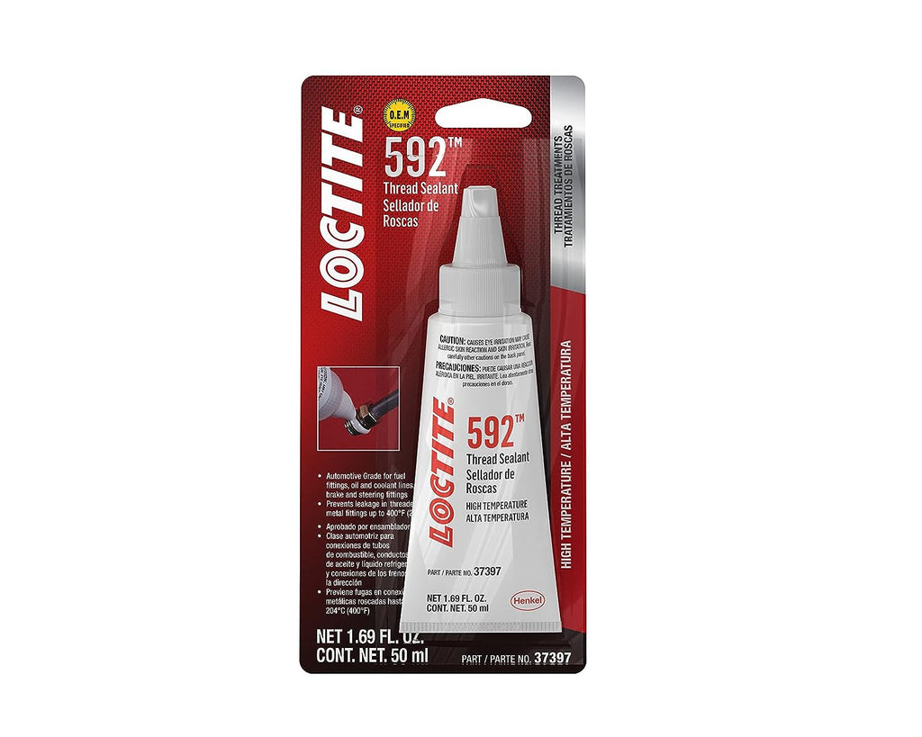 LOCTITE PST 592 Thread Sealant for Automotive: Low-Pressure, High-Viscosity, Anaerobic, Prevents Galling | Opaque, Off-White, 50 Ml Tube (PN: 483630)