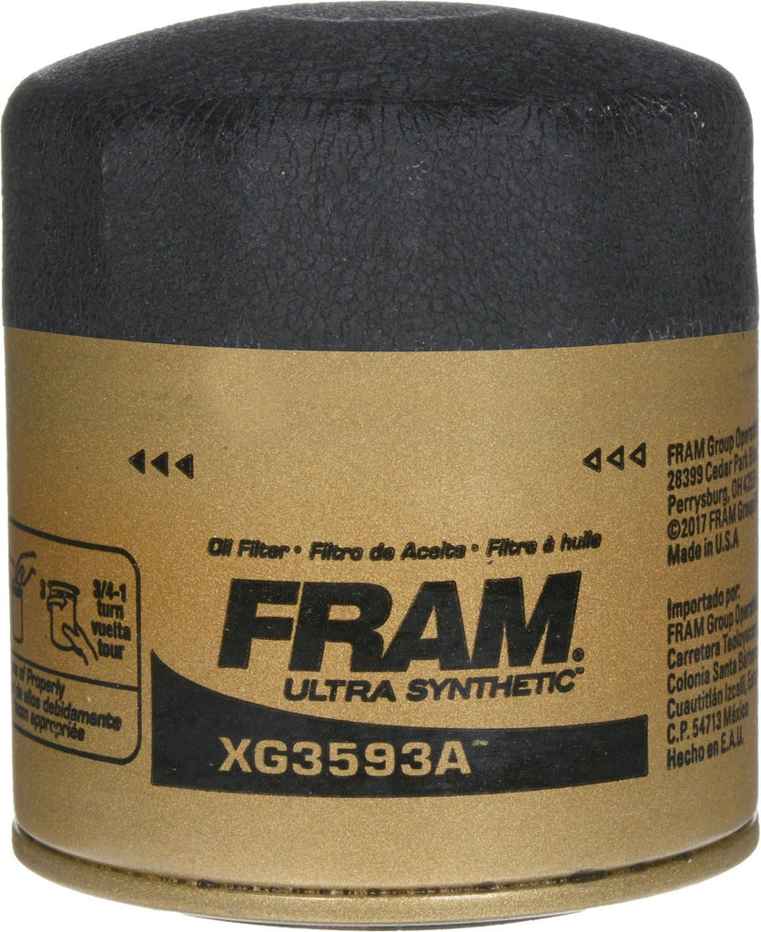 Ultra Synthetic Automotive Replacement Oil Filter, Designed for Synthetic Oil Changes Lasting up to 20K Miles, XG3593A with Suregrip (Pack of 1)