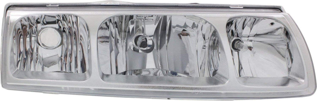 Headlight Set Compatible with 2005 Saturn Vue Left Driver and Right Passenger Side Halogen with Bulb(S)