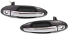 Front, Driver and Passenger Side Exterior Door Handle Set of 2 Compatible with 2002-2005 Hyundai Sonata, Fits 2001-2006 Kia Optima & 2001-2006 Magentis