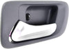 for Honda Accord Interior Door Handle Rear, Driver Side Gray Bezel with Chrome Lever (1998-2002) | Trim:All Submodels | HO1553103 | HO1553103