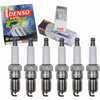 6 Pc DENSO Platinum TT Spark Plugs Compatible with Jaguar S-Type 3.0L V6 2000-2008