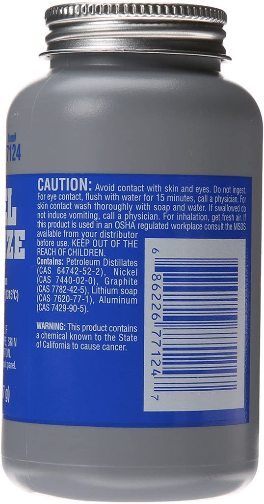 Permatex 77124 Nickel Anti-Seize Lubricant, 8 Oz., Pack of 1