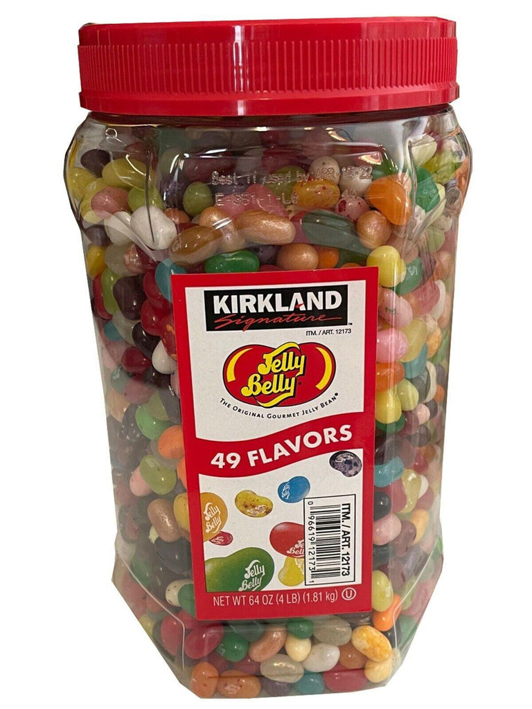 Kirkland Signature Jelly Belly Jelly Beans 49 Gourmet Flavors 4 Pounds (64 Oz)Lb