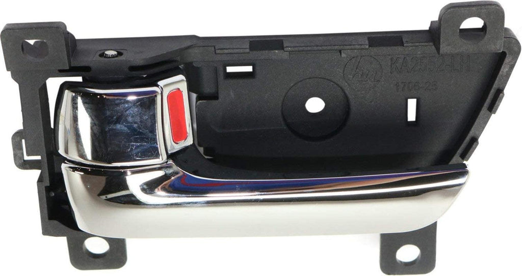 Interior Door Handle Set Compatible with 2011-2015 Kia Sorento Front or Rear, Driver and Passenger Side Chrome