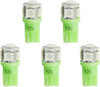 LED BULB, REPLACEMENT, T3 WEDGE, GREEN, 5 PACK