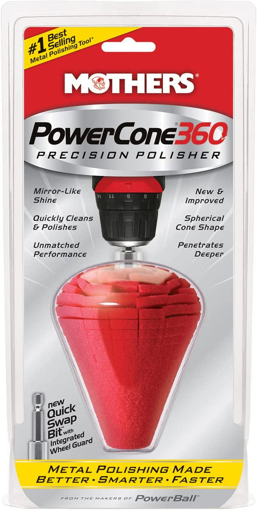 Mothers 05146 Powercone 360 Metal Polishing Tool, Single Unit