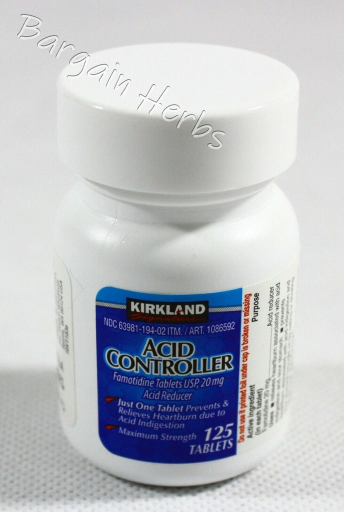 Kirkland Signature Acid Controller Famotidine 20Mg 125 Tablets Free Shipping