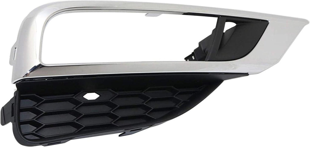 Fog Light Trim Compatible with 2015-2016 Honda CR-V Chrome for Models with Fog Light Holes Front, Passenger Side