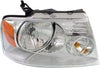 Headlight Set Compatible with 2006-2008 Lincoln Mark LT 2004-2008 Ford F-150 Left Driver and Right Passenger Side Halogen with Bulb(S) CAPA Certified