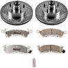 K2580-26 Front Z26 Carbon Fiber Brake Pads with Drilled & Slotted Brake Rotors Kit