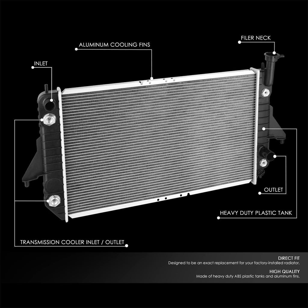 ‎ OEM-RA-1688 OE Style Aluminum Cooling Radiator Compatible with 1995 Astro Safari