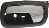 for Pontiac G5 Interior Door Handle Front, Driver Side Black Bezel with Chrome Lever (2007-2009) | Trim: Se/Base/Gt | GM1352166 | 22722755