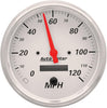 1389 Arctic White Electric Programmable Speedometer,5.000 In.