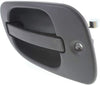 for Freightliner Cascadia Exterior Door Handle Front, Driver Side Black (2008-2012) | with Key Hole| Trim: 125