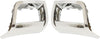 Front Fog Lamp Molding Compatible with 2006-2009 Chevrolet Trailblazer Set of 2 Passenger and Driver Side Chrome