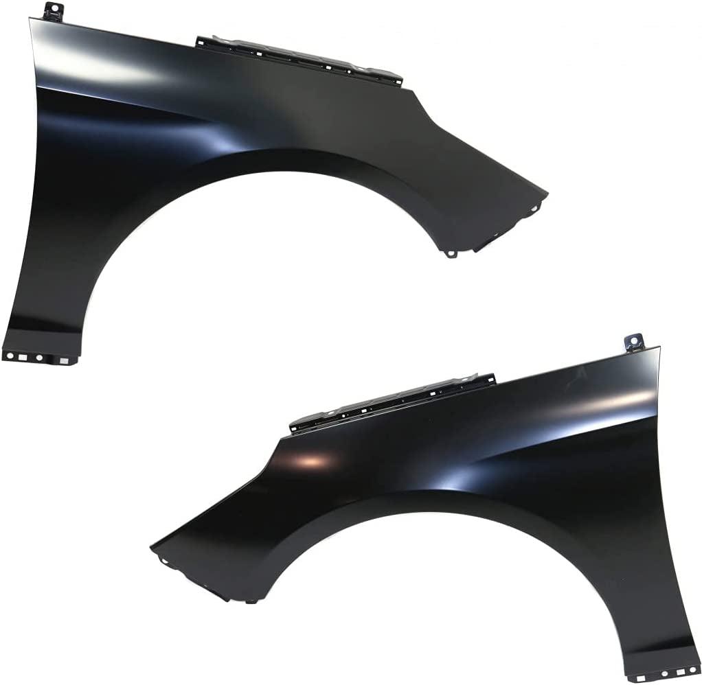 For Hyundai Sonata Fender 2015 2016 2017 Driver and Passenger Side Pair/Set | Front | All Submodels | HY1240161 + HY1241161 | 66311C1000 + 66321C1000