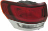 for Jeep Grand-Cherokee 2014-2021 Tail Light Assembly Driver Side Outer Laredo/Limited/Overland/Summit Model | Replacement for CH2804121 | 68471329AA