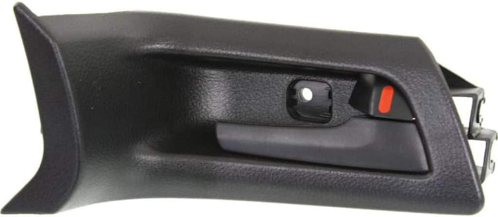 for Pontiac G8 Interior Door Handle Front, Passenger Side Black (2008-2009) | with Door Lock Button| Trim: Base/Gt/Gxp