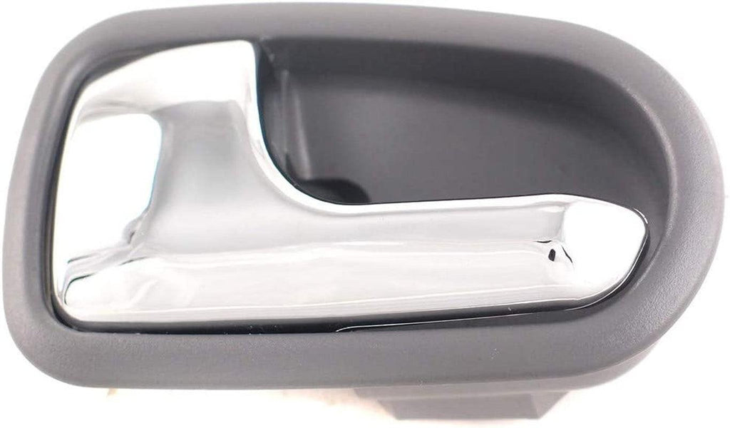 Interior Door Handle Compatible with 1995-2003 Mazda Protege & 1993-1997 626 Front or Rear, Driver Side Gray Bezel with Chrome Lever