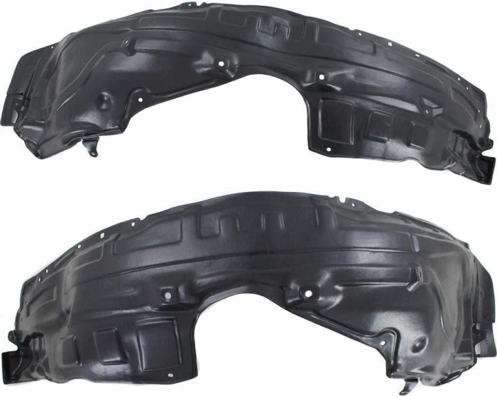 For Mazda CX-9 Splash Guard/Fender Liner 2010 11 12 13 14 2015 Driver and Passenger Side Pair/Set | Front | Inner Panel | MA1248144 + MA1249144 | TE7356140A-PFM + TE7356130A-PFM