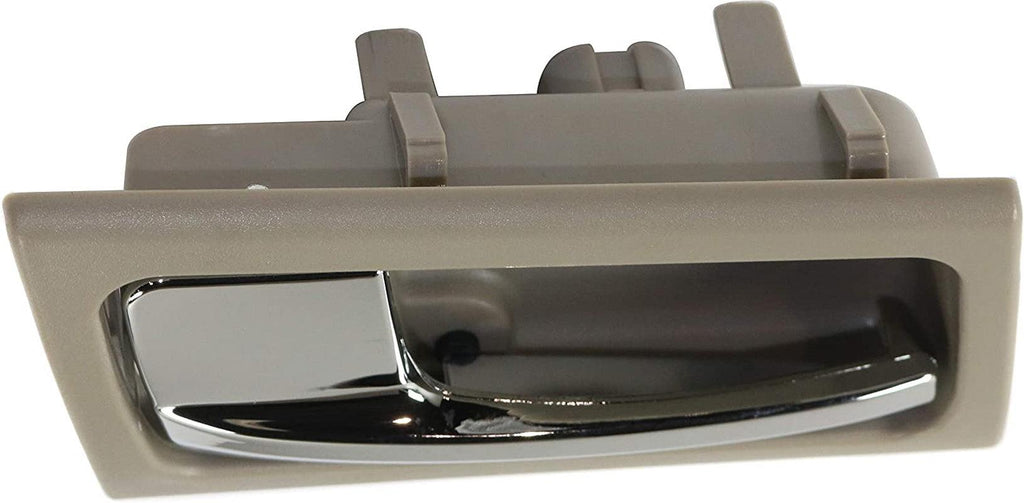 Interior Door Handle Compatible with 2003-2011 Ford Crown Victoria, Fits 2003-2011 Mercury Grand Marquis Front or Rear, Driver Side Gray Bezel with Chrome Lever