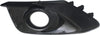 Front, Passenger Side Fog Light Trim Compatible with 2014-2016 Mazda 3 and 3 Sport Textured Black, Hatchback/Sedan