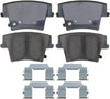 Gold 17D883MH Semi-Metallic Rear Disc Brake Pad Set