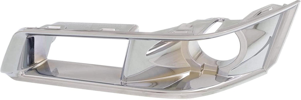 Fog Light Trim Compatible with 2008-2015 Cadillac CTS Chrome Front, Driver Side