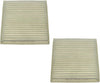 Cabin Air Filter Pair Set TYC Compatible with Mazda MPV Subaru Legacy Toyota Prius Sienna