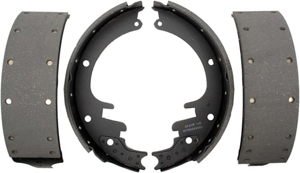 Silver 14452R Riveted Rear Drum Brake Shoe Set with Lever