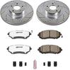 K3038-26 Front Z26 Carbon Fiber Brake Pads with Drilled & Slotted Brake Rotors Kit