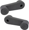 Front Window Crank Handle Black LH RH Pair for HD Freightliner Truck New