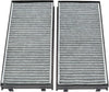 Carbon Style Interior Blower Cabin Air Filter Pair Set Compatible with BMW X5 08-11 BMW X6