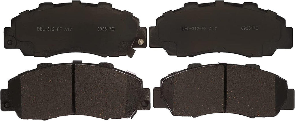 Gold 17D503C Ceramic Front Disc Brake Pad Set