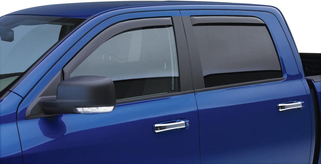 EGR  In-Channel Window Visors Front and Rear Set, Matte Black Finish, Compatible with Select Dodge Models