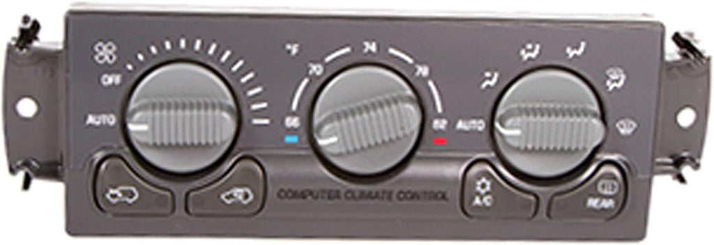 15-72501 GM Original Equipment Heating and Air Conditioning Control Panel with Rear Window Defogger Switch