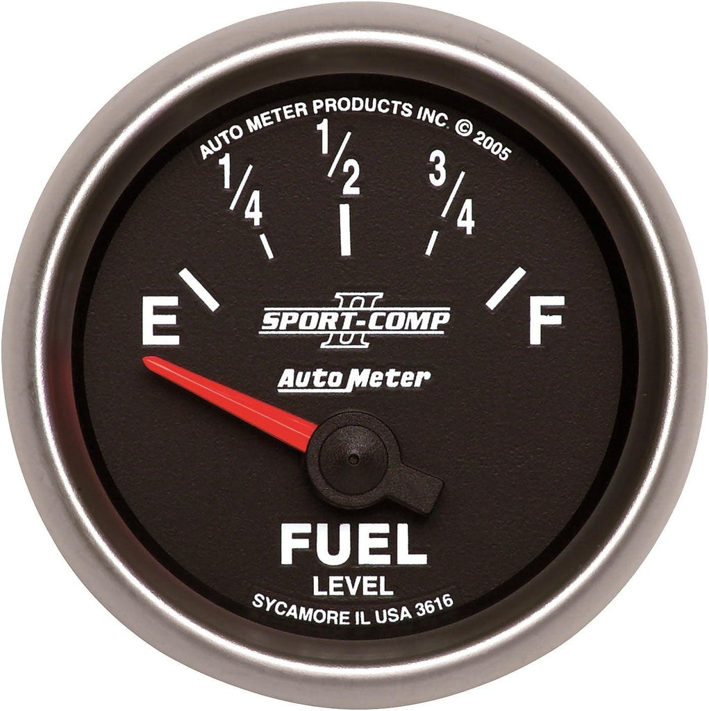 3616 2-1/16" 240E 33 F Short Sweep Electric Fuel Level Gauge