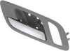 for Chevy Avalanche Interior Door Handle 2007-2013 Front Driver Side Gray Bezel W/Chrome Lever | Trim:All Submodels