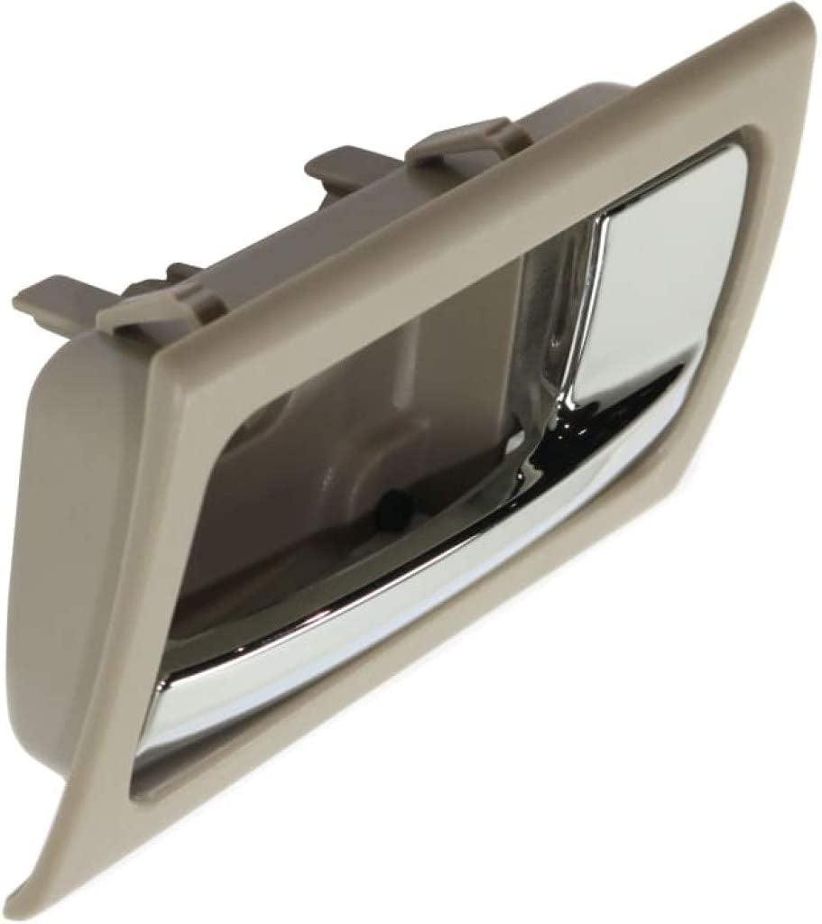 For Mercury Grand Marquis Interior Door Handle Front or Rear, Passenger Side Gray Bezel with Chrome Lever (2003-2011) | Trim:All Submodels