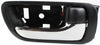 For Toyota Camry Interior Door Handle Front or Rear, Passenger Side Black Bezel with Chrome Lever (2002-2006) | with Door Lock Button| Trim:All Submodels