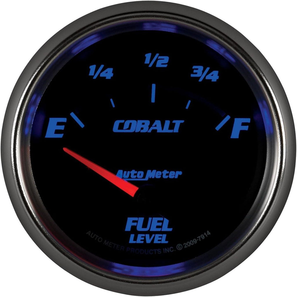 7914 Cobalt 2-5/8" 0 E/ 90 F Short Sweep Electric Fuel Level Gauge for GM