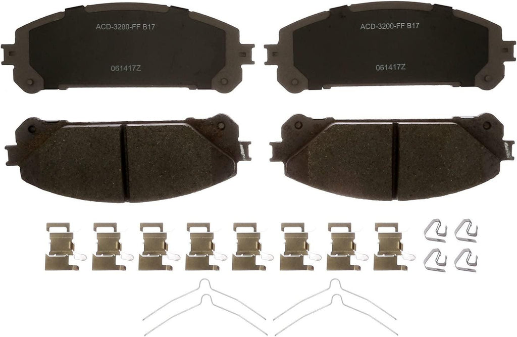 Silver 14D1324CHF1 Ceramic Front Disc Brake Pad Set