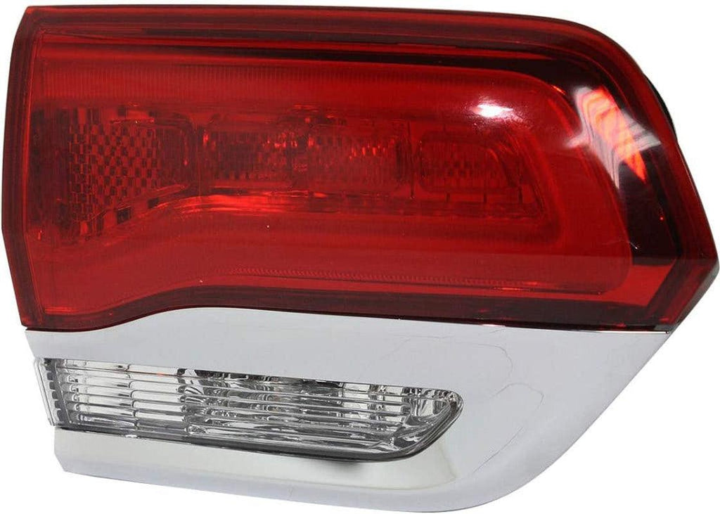 For Jeep Grand Cherokee 2014 2015 2016 2017 Platinum Chrome Shiny Trim Inner Tail Light Assembly Inner Laredo,Limited,Overland.Summit Model Driver Side CH2802105N | 68110047AB