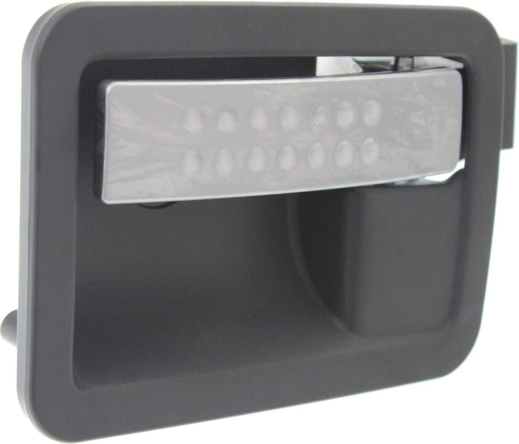 Interior Front Door Handle Compatible with 2005-2010 Dodge Dakota Silver Lever+Dark Gray Housing (=Rear) Driver Side